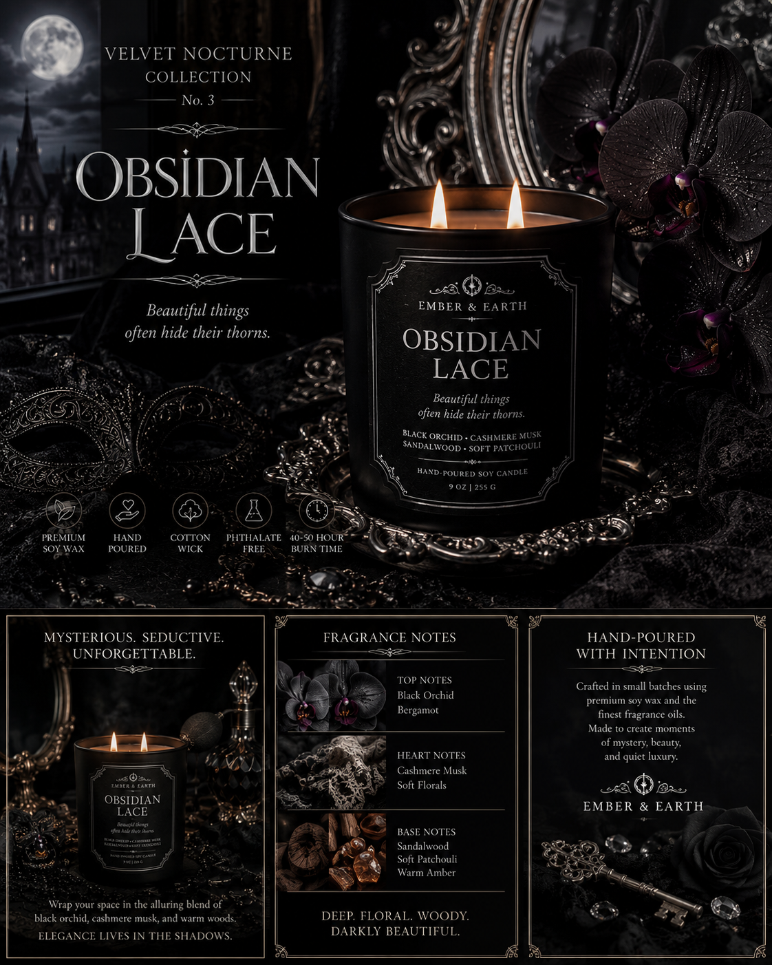 Dark elegance fragrance collection