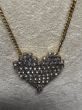 Candy Heart Necklace in Clear